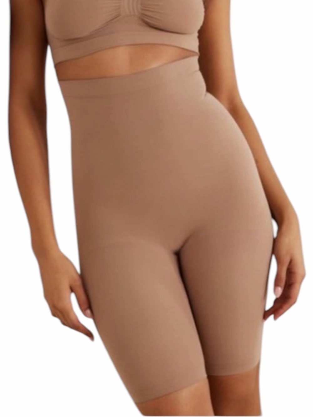 SKIMS Seamless Sculpt Mid Thigh Shorts Shapewear Shorts Tan Sienna XXS - XS NWOT